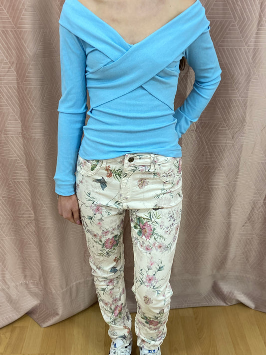 Top bleu ciel FANNY