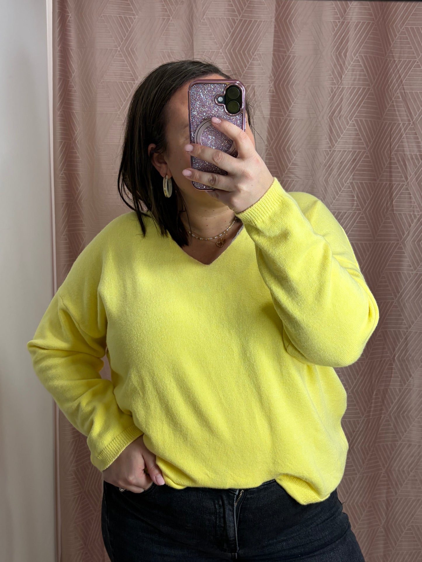 Pull jaune GT GOODVIBES