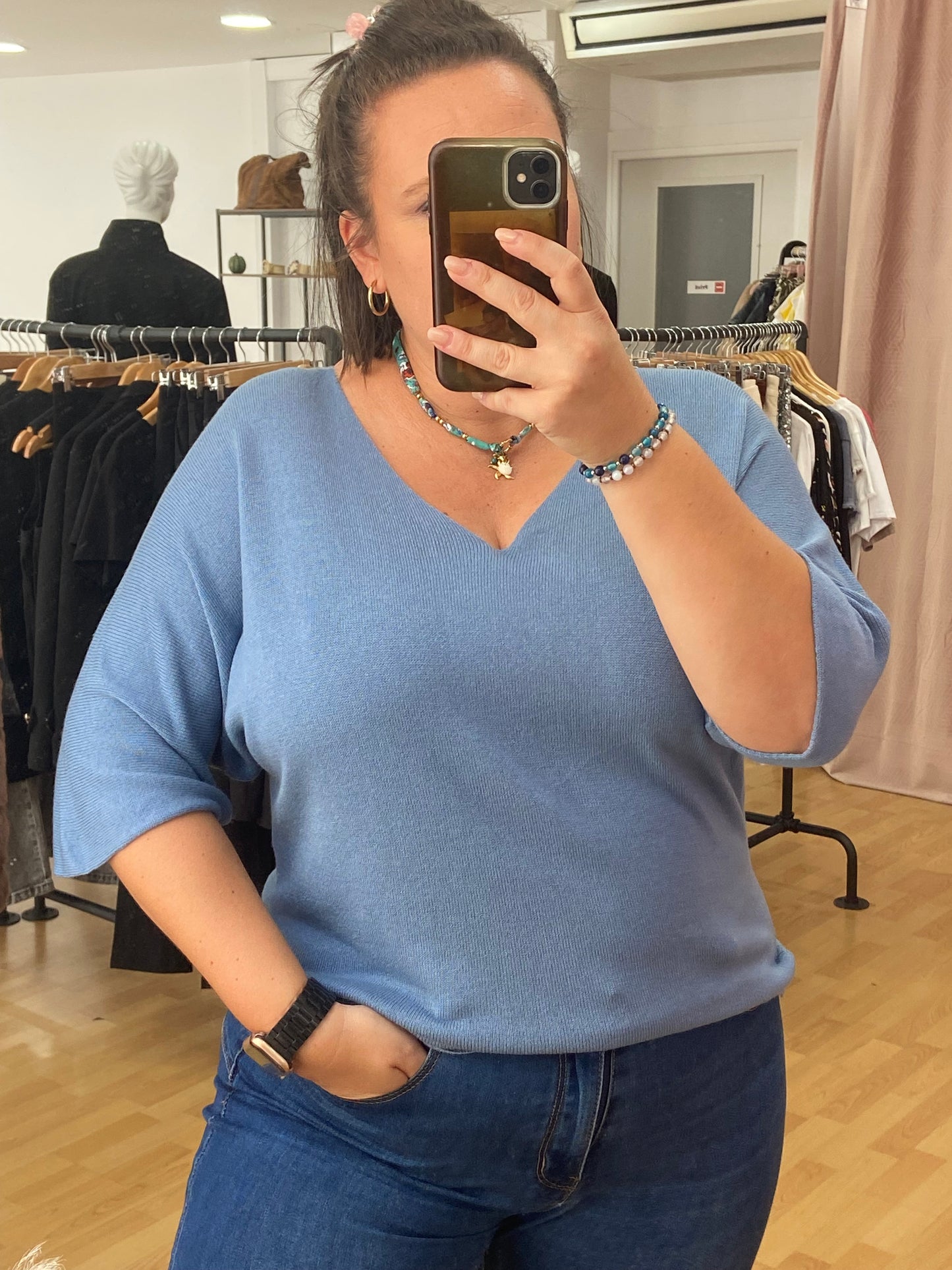 Pull bleu LILOU