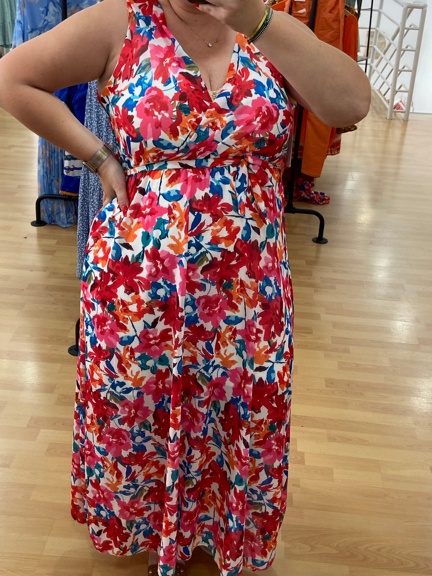 Robe longue fleurie MAGNOLIA