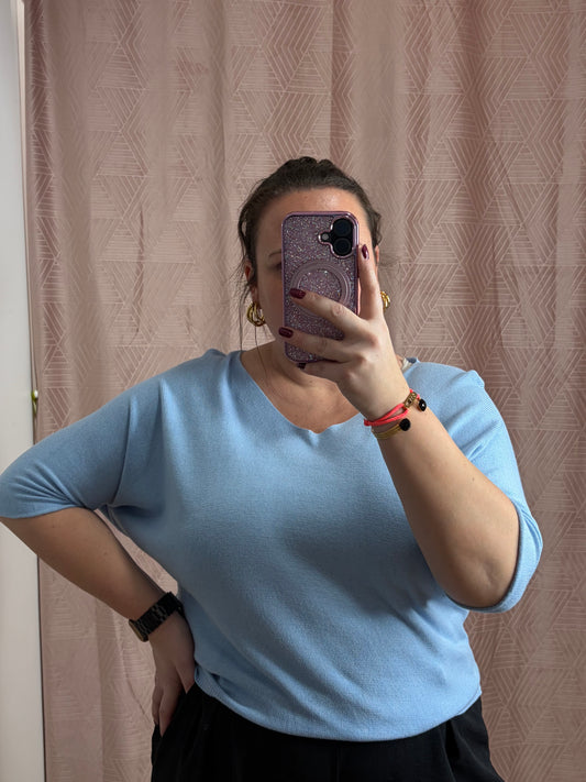 Pull bleu ciel SAM