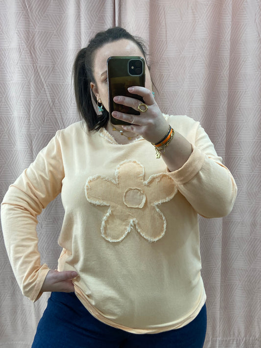 Pull abricot NINA