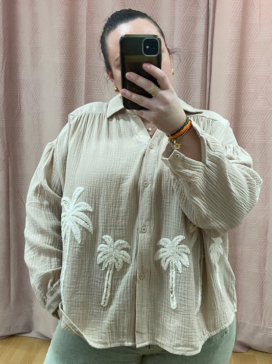 Chemise sable PALMIER