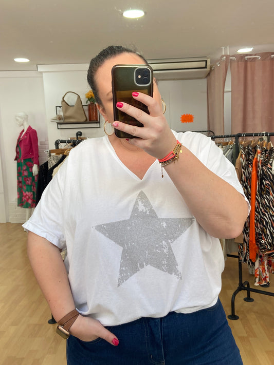 Tee-shirt blanc ÉTOILE
