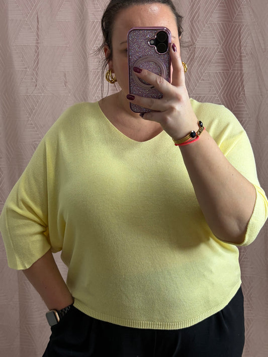 Pull jaune SAM