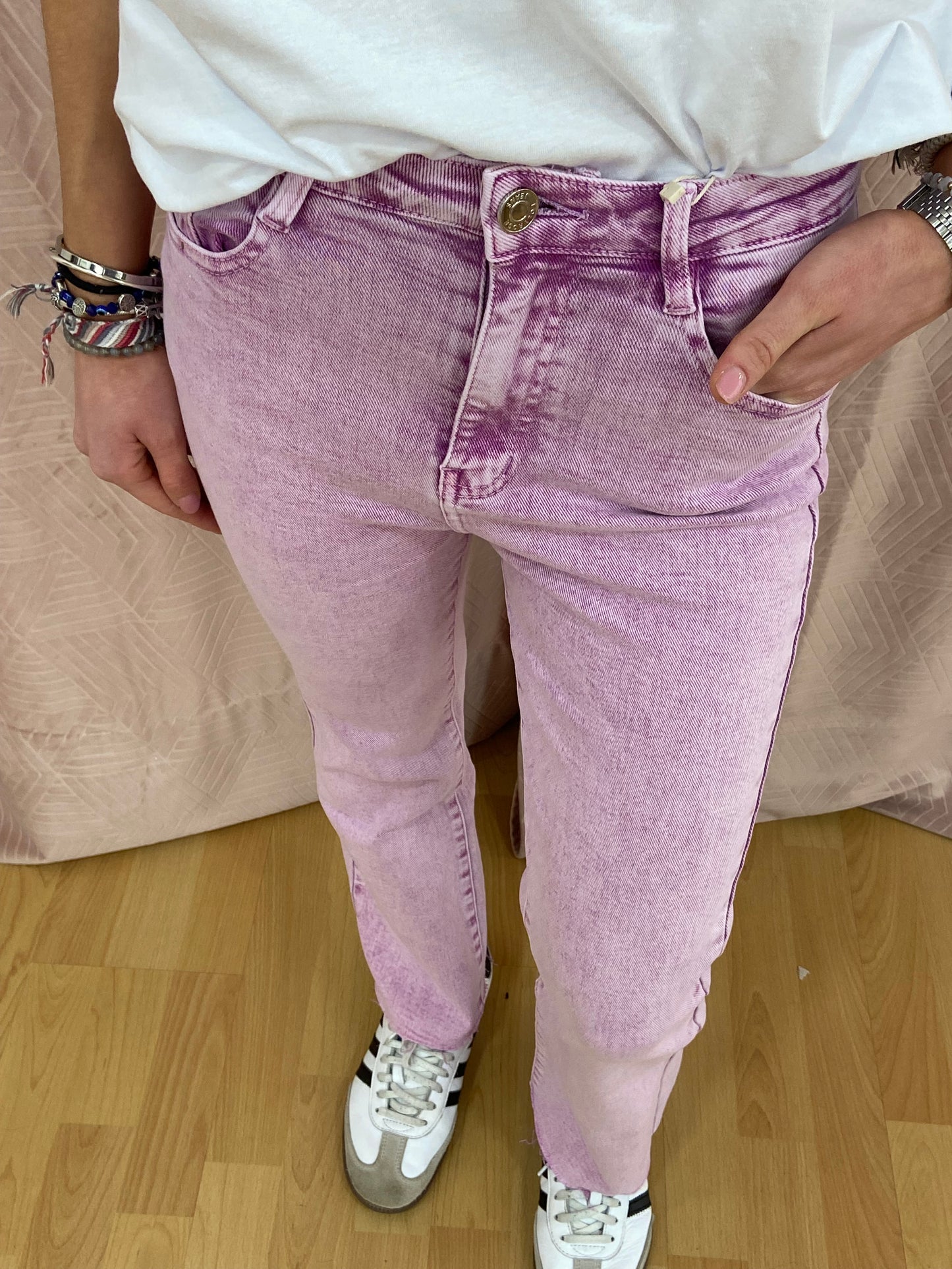 Jeans lilas FOLYROSE