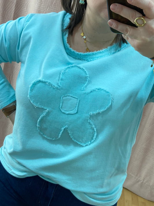 Pull vert d'eau NINA
