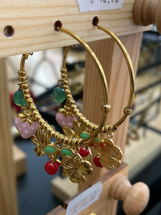 Boucles d’oreilles CERISES