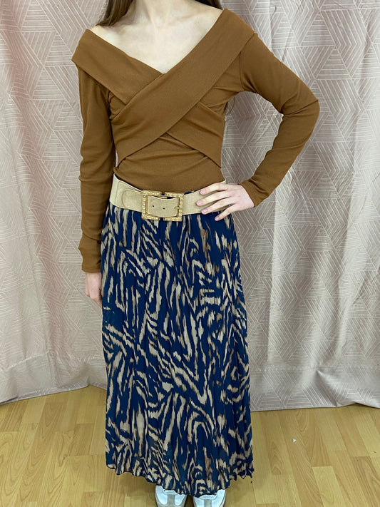 Top marron FANNY