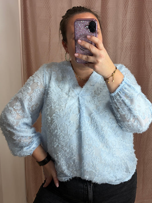 Blouse bleu ciel ROYAL
