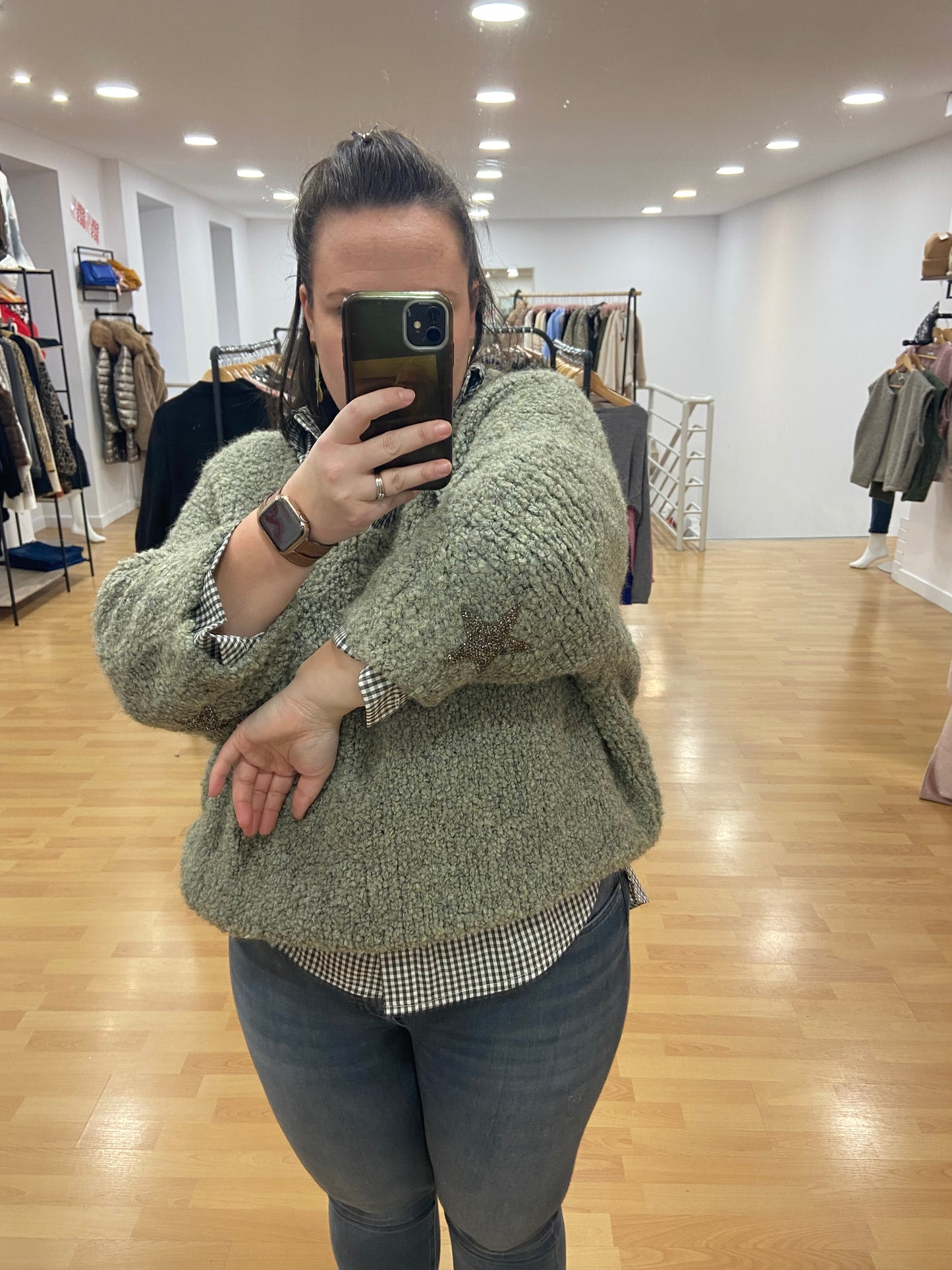 Pull kaki DOUDOU