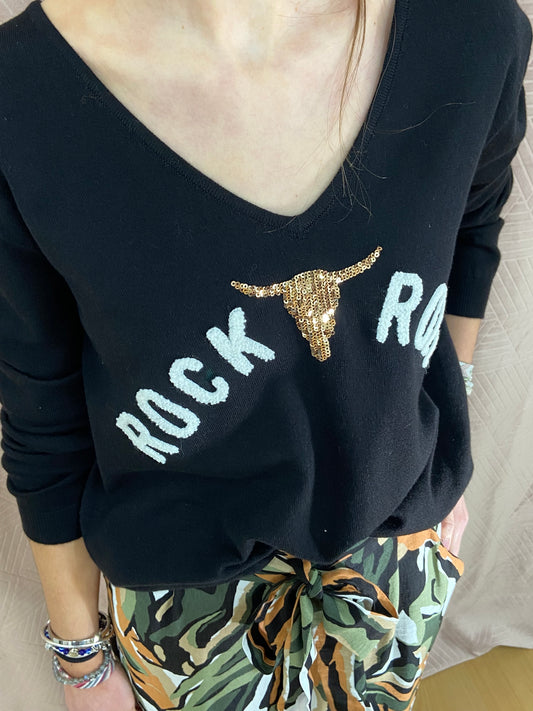 Pull noir BUFFlE