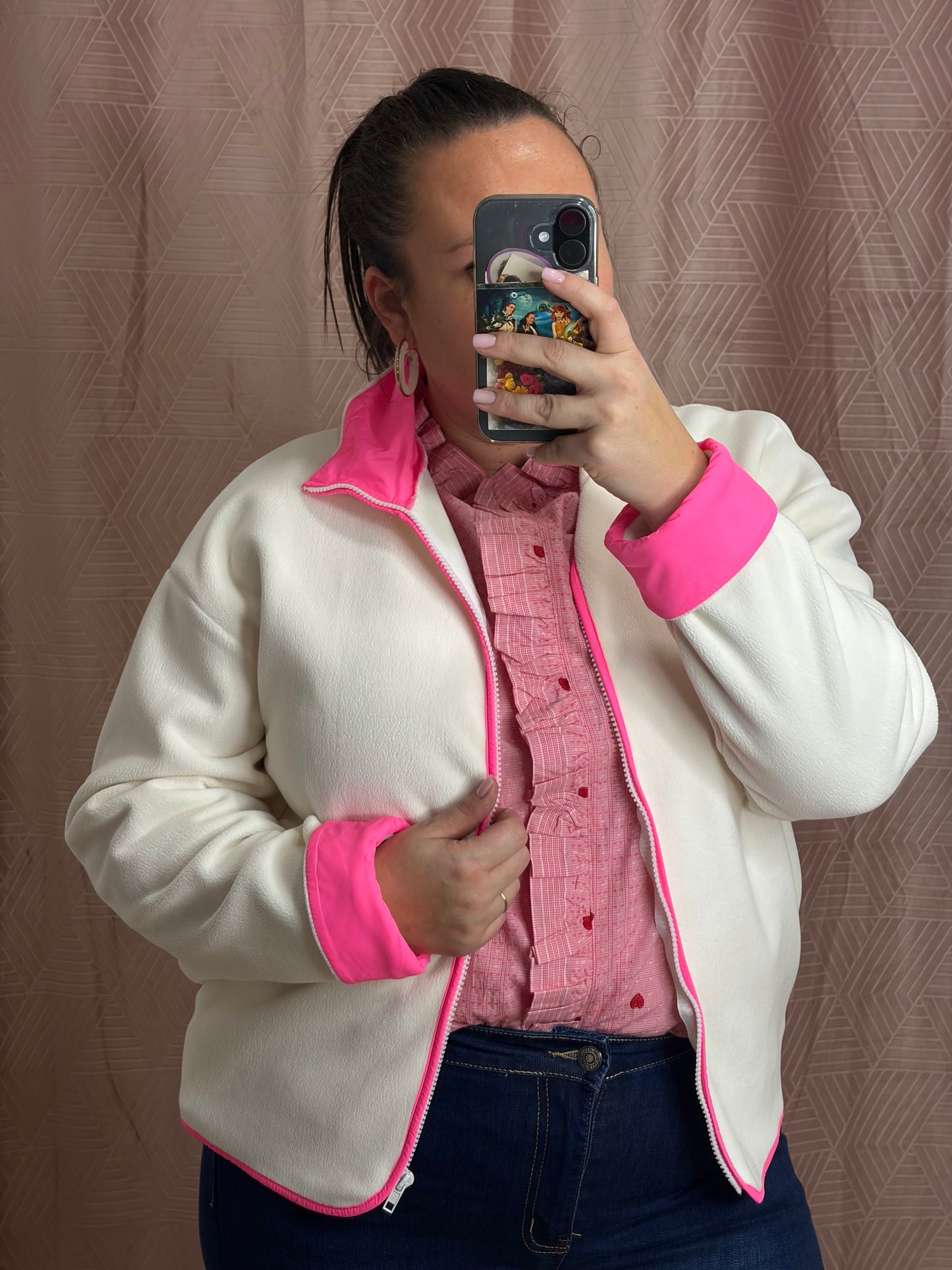 Polaire blanche SILVIA