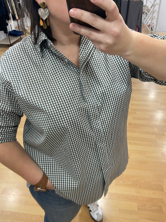 Chemise kaki VICHY
