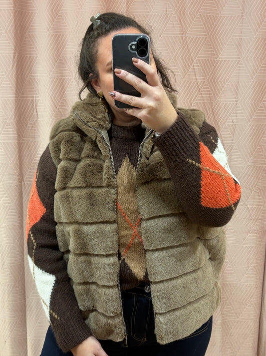 Gilet marron glacé GT MOUMOUTE