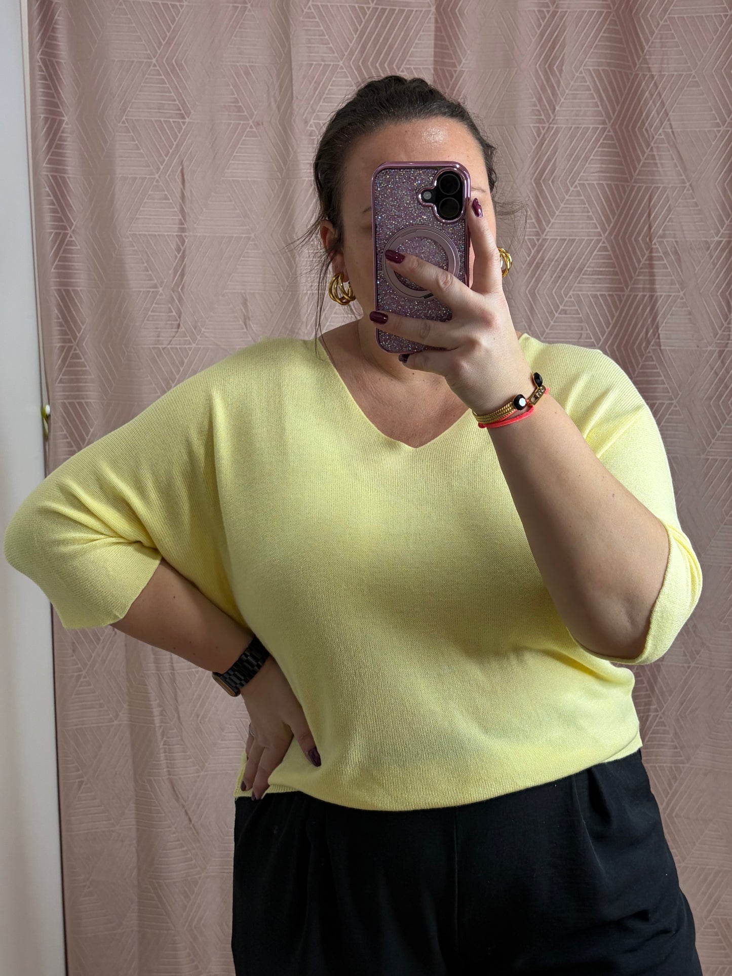 Pull jaune SAM
