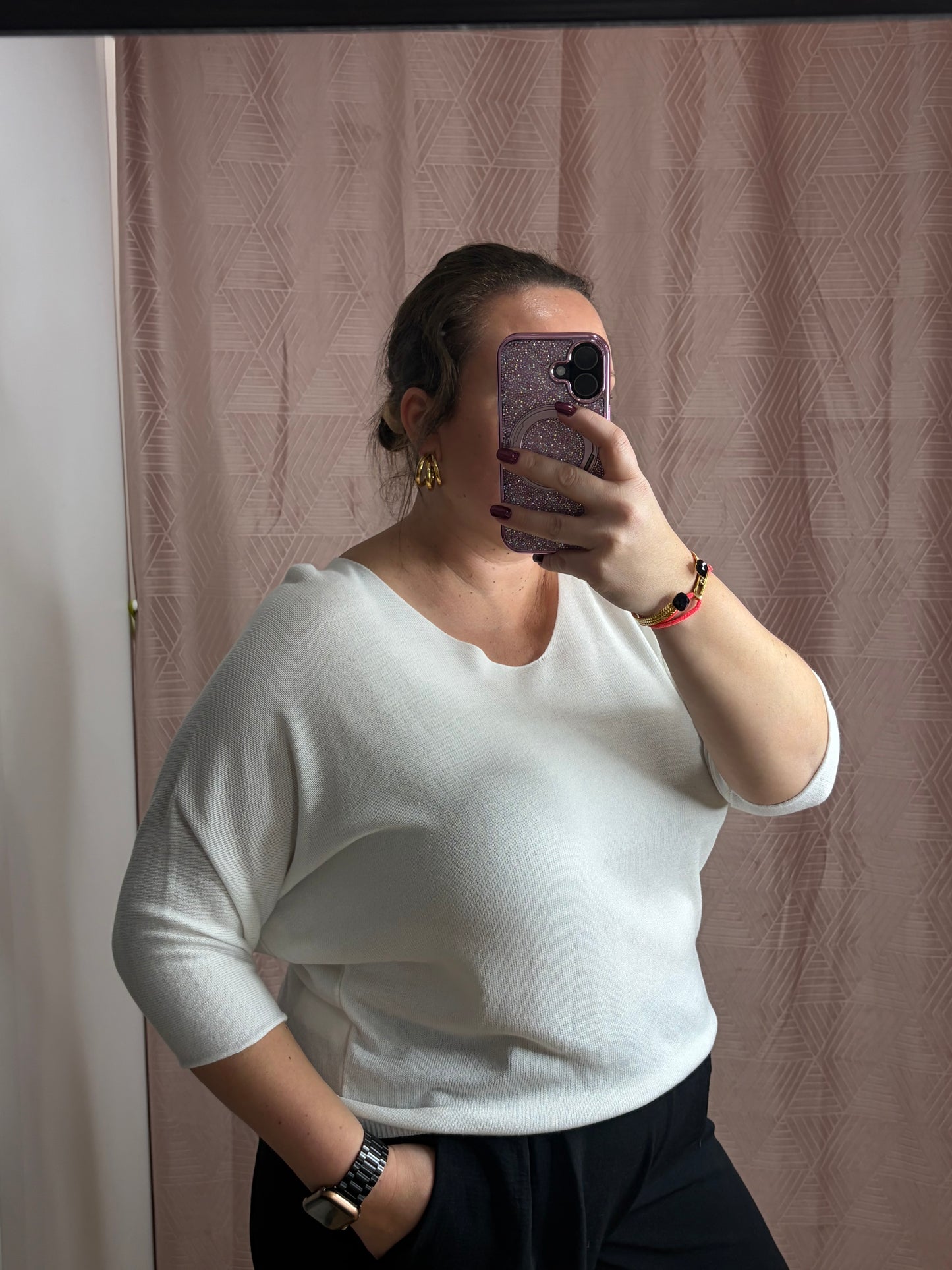 Pull blanc SAM
