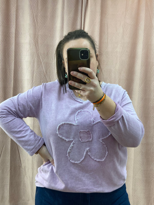 Pull lilas NINA