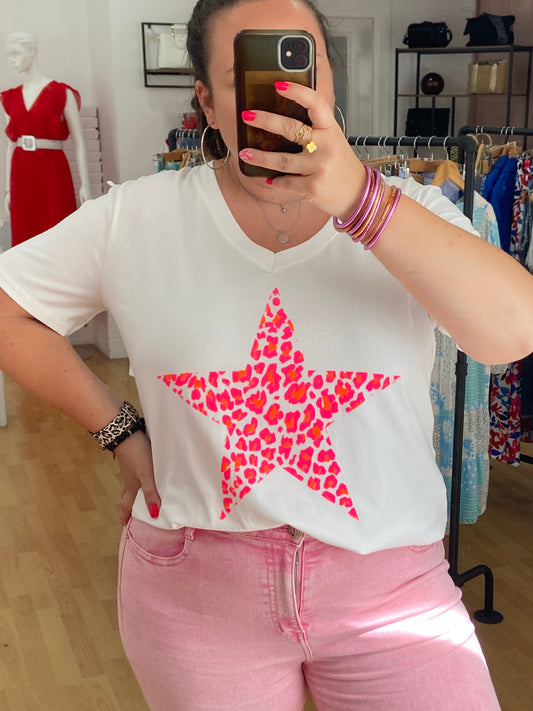 Teeshirt rose GT STAR