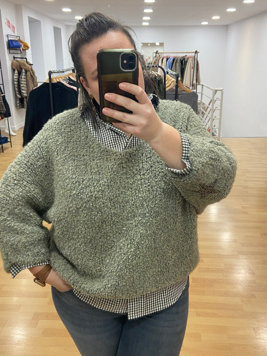 Pull kaki DOUDOU