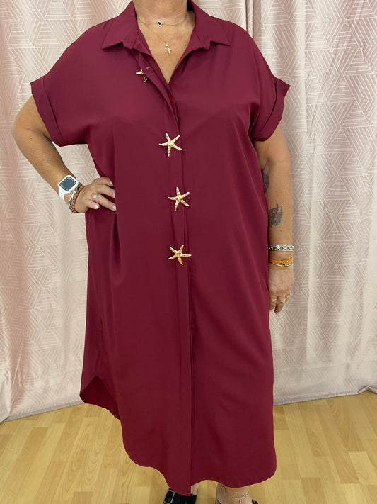 Robe bordeaux ÉTOILE DE MER