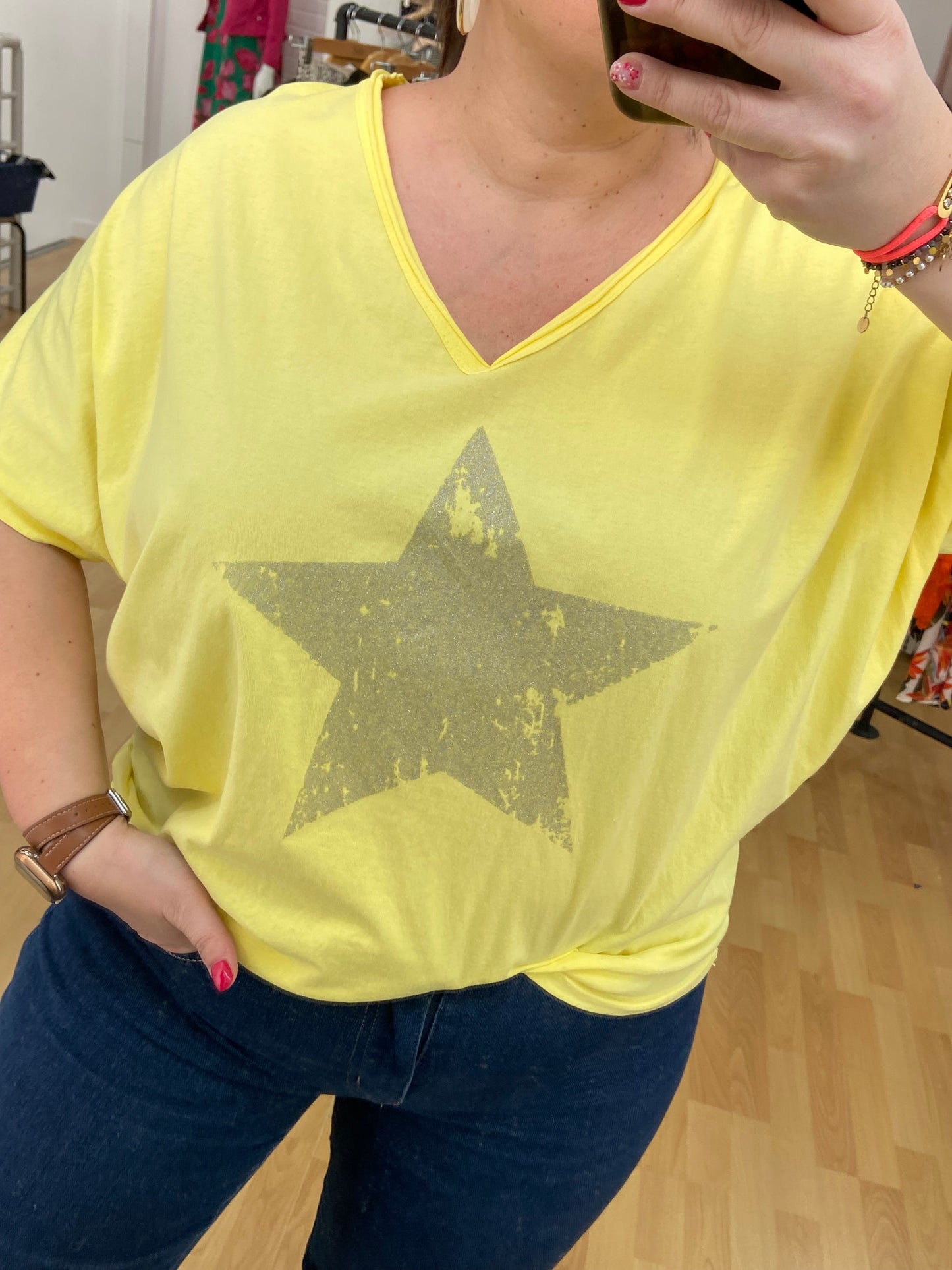Tee-shirt jaune ÉTOILE