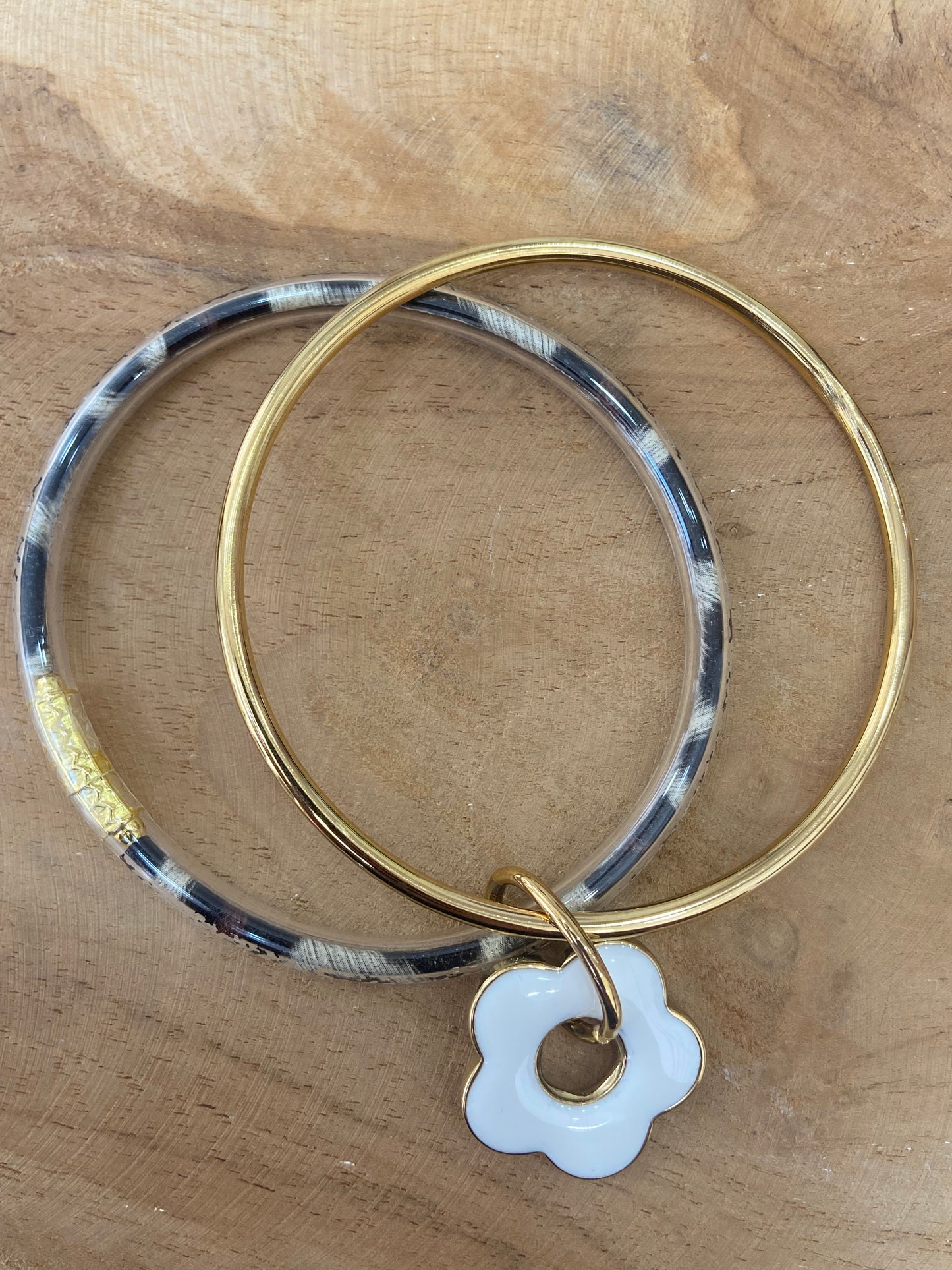 Bracelet jonc blanc TAHITI