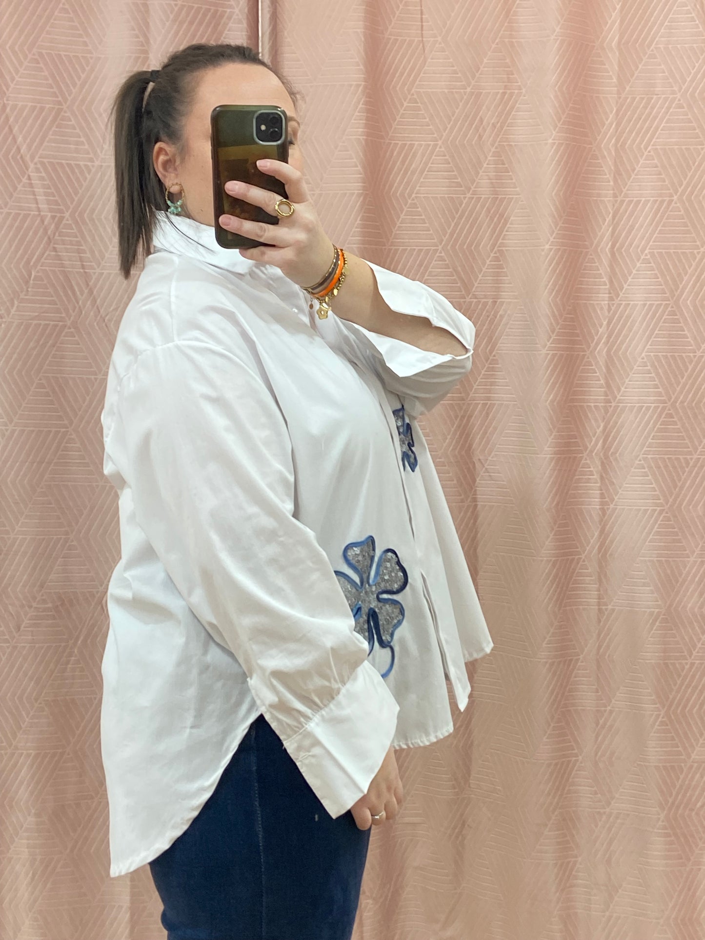 Chemise blanche FLOWER