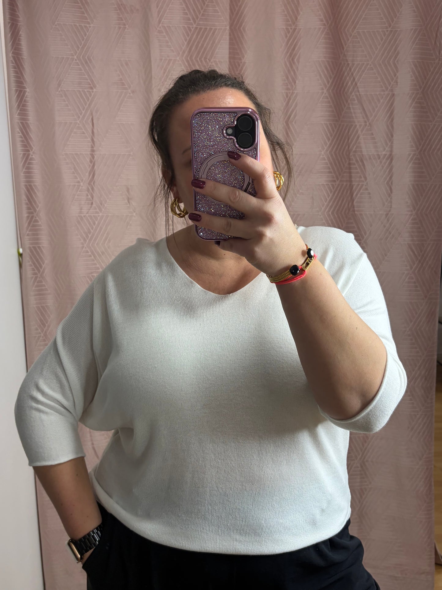 Pull blanc SAM